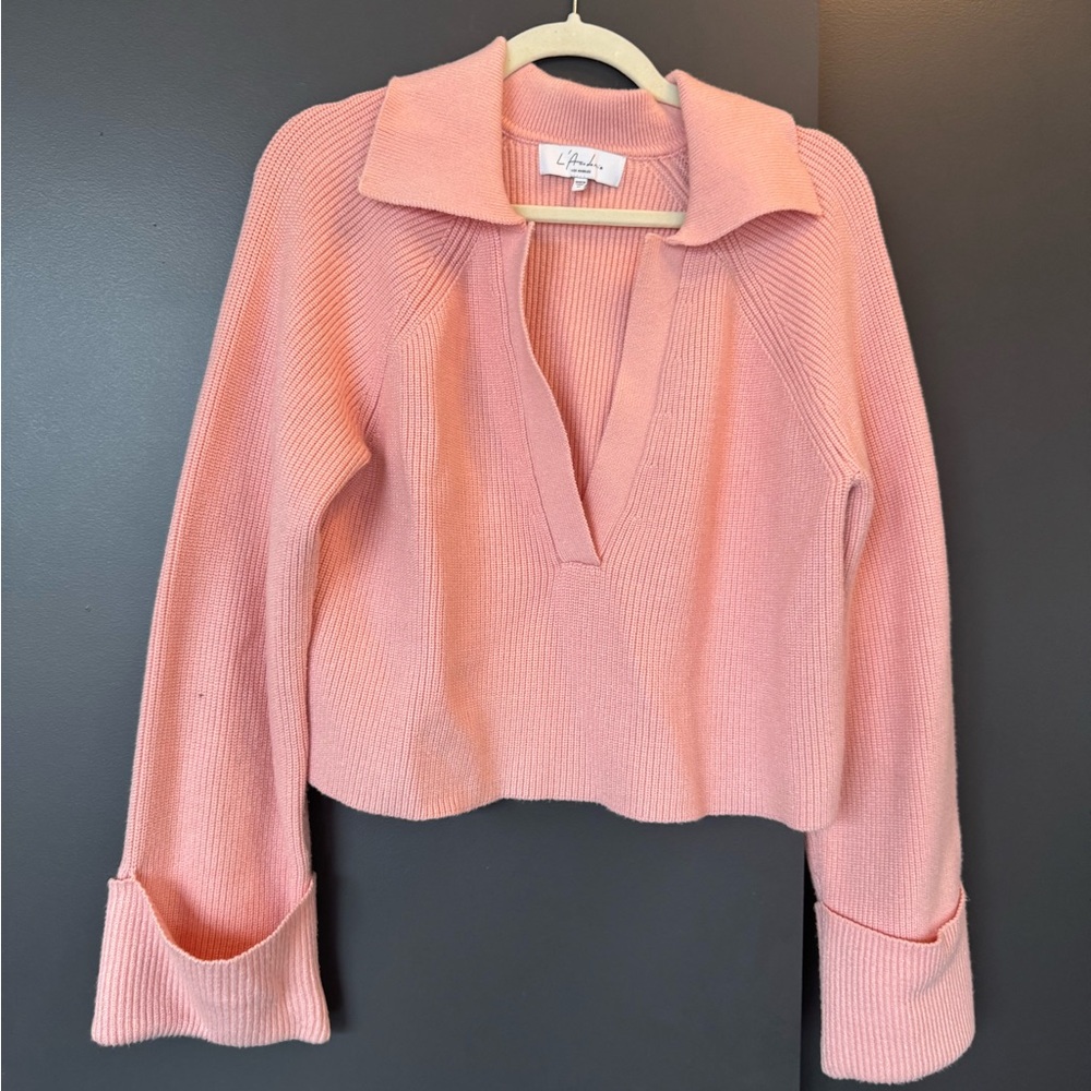 L'Academie Soft Pink Knit Top